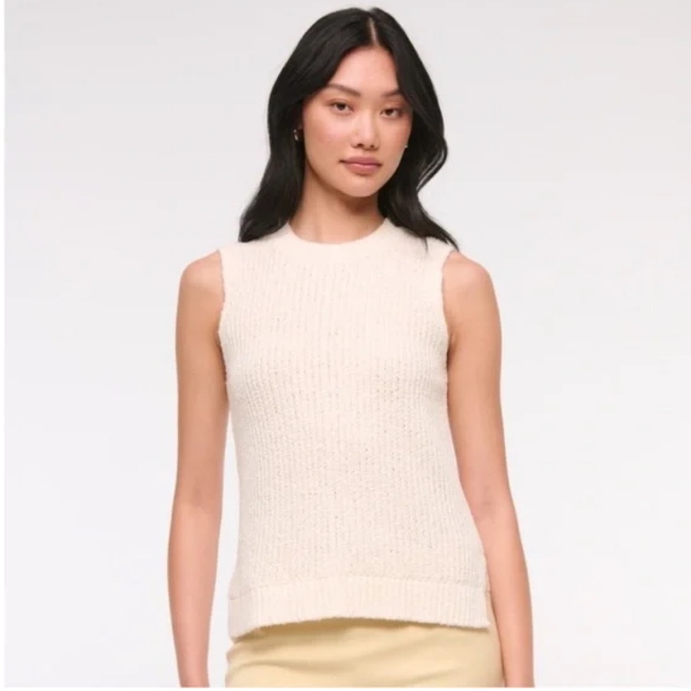 Abercrombie Textural Crew Sweater Shell Tank